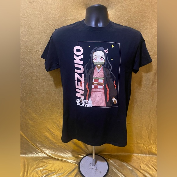 Nezuko Demon Slayer Black T-Shirt - Picture 1 of 3